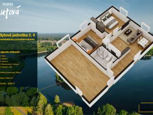 Prodej bytu 4+kk, Chlum u Třeboně - Lutová, 79 m2