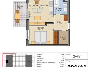 Prodej bytu 2+kk, Praha - Prosek, Prosecká, 49 m2