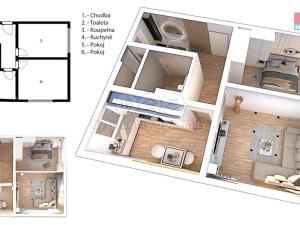 Prodej bytu 2+1, Bílina - Újezdské Předměstí, 5. května, 58 m2