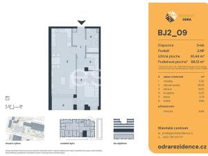 Prodej bytu 2+kk, Praha - Bohnice, Lodžská, 66 m2