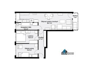 Prodej bytu 3+kk, Liberec, Dvorská, 65 m2