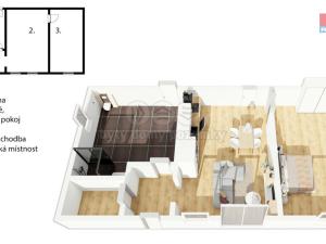 Prodej bytu 2+kk, Slatiňany, Na Ostrově, 79 m2