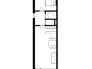 Pronájem bytu 2+kk, Kuřim, Hybešova, 35 m2