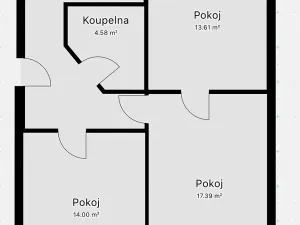 Pronájem bytu 3+1, Klatovy, Pod Hůrkou, 63 m2