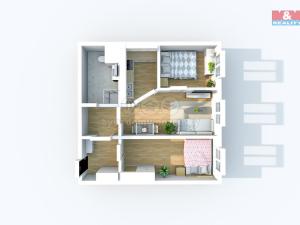 Prodej bytu 2+kk, Teplice - Prosetice, Pod školou, 47 m2