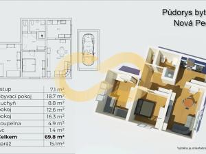 Prodej bytu 3+kk, Nová Pec, 85 m2