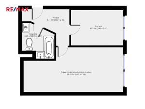 Prodej bytu 2+kk, Příbram, Nádražní, 42 m2