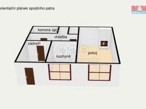 Pronájem bytu 3+1, Čermná nad Orlicí - Malá Čermná, 68 m2