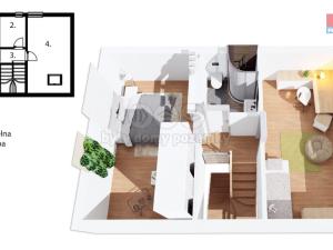 Prodej bytu 3+kk, Černá v Pošumaví - Bližná, 83 m2