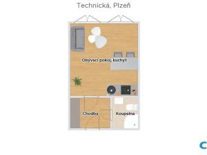 Prodej bytu 1+kk, Plzeň, Technická, 29 m2