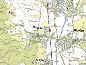 Prodej podílu komerčního pozemku, Spešov, 641 m2