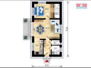Prodej rodinného domu, Újezd nade Mží, 52 m2