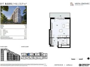 Prodej bytu 1+kk, Brno, 35 m2