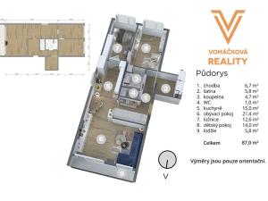 Prodej bytu 3+kk, Bohušovice nad Ohří, Zahradní, 90 m2