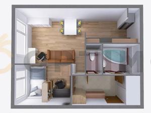 Pronájem bytu 2+kk, Praha - Bohnice, Poznaňská, 42 m2