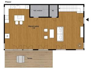 Pronájem rodinného domu, Třebotov, Za Studánkou, 180 m2