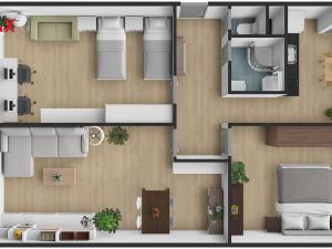 Prodej bytu 3+1, Orlová - Lutyně, Vnitřní, 74 m2