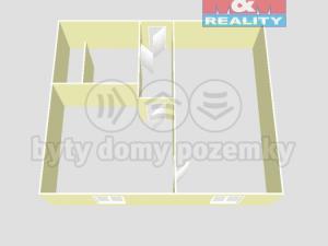 Prodej bytu 1+1, Jirkov, Krušnohorská, 36 m2