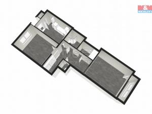 Pronájem bytu 3+kk, Praha - Podolí, Nedvědovo náměstí, 79 m2