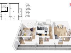 Prodej bytu 2+1, Pardubice - Zelené Předměstí, Jindřišská, 71 m2