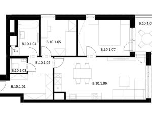 Prodej bytu 3+kk, Pardubice, Jozefa Gabčíka, 66 m2