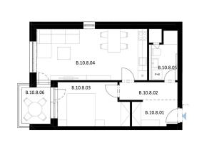 Prodej bytu 2+kk, Pardubice, Jozefa Gabčíka, 49 m2