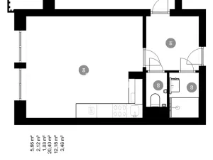 Prodej bytu 2+kk, Praha - Černý Most, Bryksova, 41 m2