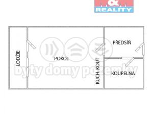 Prodej bytu 1+kk, Kladno - Kročehlavy, Dánská, 27 m2