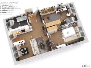 Prodej bytu 3+kk, Oslavany, Hlavní, 86 m2