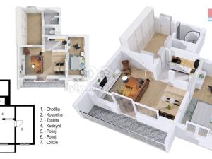 Prodej bytu 2+kk, Praha - Záběhlice, Púchovská, 47 m2