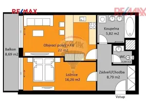 Pronájem bytu 2+kk, Praha - Kobylisy, Čumpelíkova, 64 m2