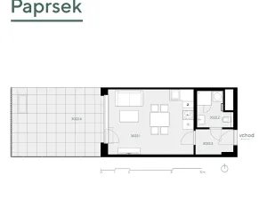 Prodej bytu 1+kk, Praha - Stodůlky, Hábova, 56 m2