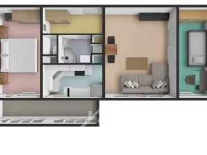 Prodej bytu 3+kk, Praha - Prosek, Bohušovická, 54 m2