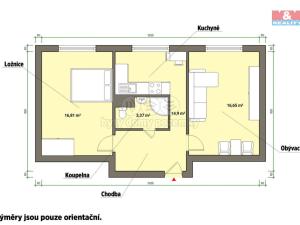 Pronájem bytu 2+1, Františkovy Lázně, Česká, 53 m2