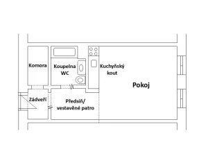 Pronájem bytu 1+kk, Dvůr Králové nad Labem, Bezručova, 32 m2