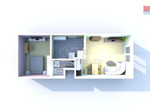 Prodej bytu 2+kk, Děčín - Děčín V-Rozbělesy, Závodní, 42 m2