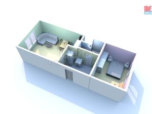 Prodej bytu 2+kk, Děčín - Děčín V-Rozbělesy, Závodní, 42 m2