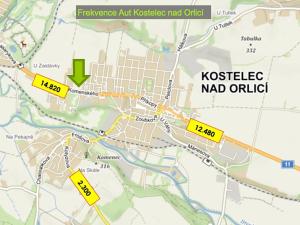 Prodej komerčního pozemku, Kostelec nad Orlicí, 2672 m2