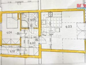 Pronájem bytu 2+kk, Znojmo, náměstí Svobody, 46 m2