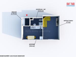 Pronájem bytu 1+1, Praskolesy, 30 m2