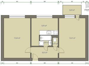Prodej bytu 2+1, Brno, náměstí SNP, 55 m2