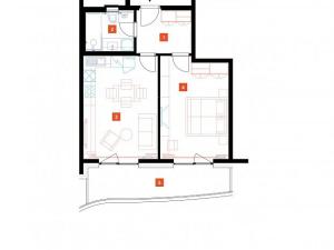 Pronájem bytu 2+kk, Praha - Stodůlky, Mukařovského, 50 m2