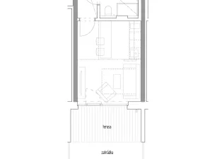 Pronájem bytu 1+kk, Praha - Veleslavín, Na dračkách, 26 m2