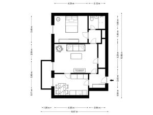 Prodej bytu 2+1, Zlín, třída Tomáše Bati, 58 m2