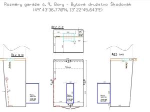Pronájem garáže, Plzeň, Edvarda Beneše, 17 m2