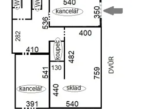 Pronájem kanceláře, Praha - Dejvice, Velflíkova, 120 m2