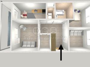 Prodej bytu 3+1, Odolena Voda, Československé armády, 80 m2