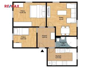 Prodej bytu 3+1, Holýšov, Ruská, 56 m2