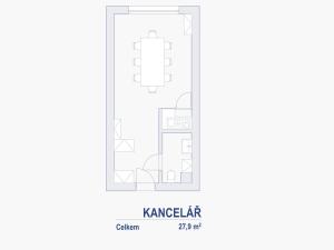 Pronájem kanceláře, Brno - Zábrdovice, Příkop, 28 m2