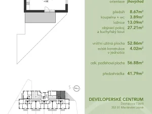 Pronájem bytu 2+kk, Mariánské Lázně, Chebská, 57 m2